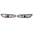 Pair Clear Lens 18 LED Side Marker Lights Turn Indicator Signal Lamps Yellow For BMW E82 E88 E60 E61 E90 E91 E92 E93 E46