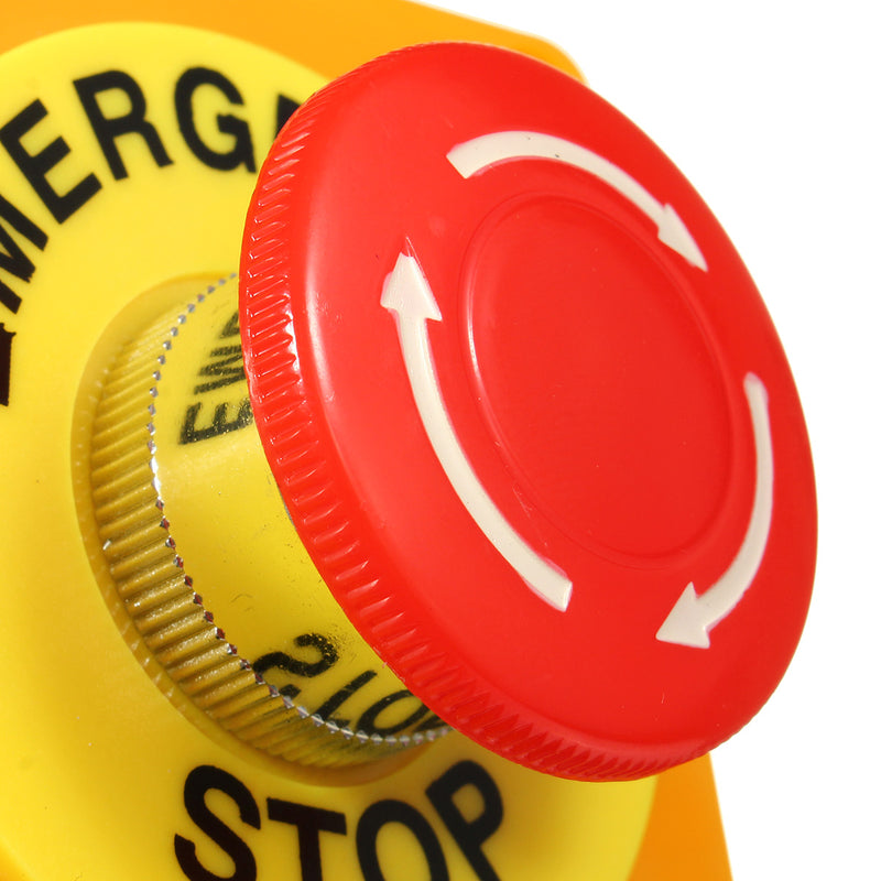 Push Button Switch 1 NO 1 NC 10A 660V Emergency Stop Waterproof