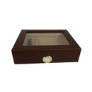 Humidor Box Storage Cedar Wood Wooden Lined Jewelry Box Humidifier Hygrometer