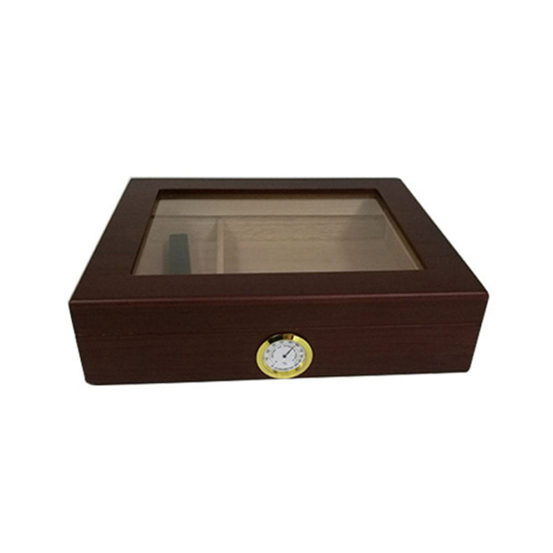 Humidor Box Storage Cedar Wood Wooden Lined Jewelry Box Humidifier Hygrometer