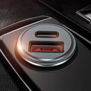 DUX DUCIS 36W QC3.0 PD Dual USB Fast Charging USB Car Charger with 18W 2.4A Data Cable For iPhone XS 11Pro Huawei P30 Pro Mate 30 5G
