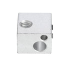 BP6 Sliver Aluminum Heating Block M6 Screw Thread for 3D Printer