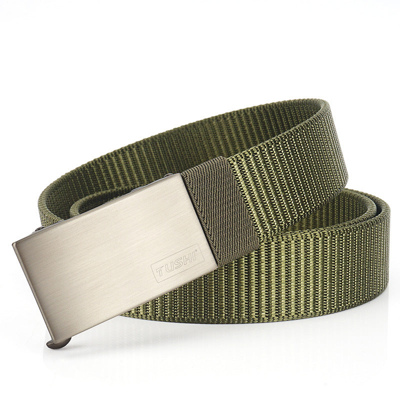 TUSHI K23 120cm x 3.2cm Punch Free Military Tactical Belt Adjustable Nylon Belt Waist Belt
