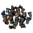 90pcs WH148 Potentiometer Knob 15X17mm 6mm Shaft Hole AG2 Yellow Orange Blue White Red Power Amplifier Knob 5 Color