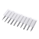 10pcs 3mm Double Lines Tungsten Carbide Burr Rotary File Drill Bits Milling Cutter Set