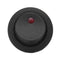 10Pcs Rocker Switch with Red LED Light On/Off Round Boat Rocker Switch 20A/12V DC