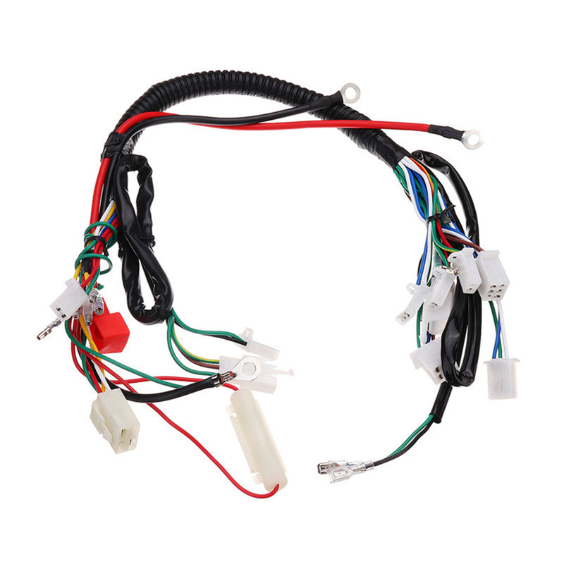 50CC-125CC Mini ATV Complete Wiring Harness CDI STATOR 6 Coil Pole Ignition Electric