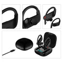 Q62 TWS bluetooth 5.0 Wireless Stereo Hanging Earphone Three Power Display Volume Control Sports Headphones for Xiaomi