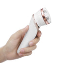 DIGOO 4 In 1 Wet Dry Electric Epilator Shaver Hair Removal Kit with Massage Roller Facial Cleanser Brush for Face Underarm Bikini Line Body Depilation