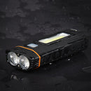 XANES DL04 1000LM Dual T6 Bike Headlight Rechargeable COB Front Light Phone Charging Power Bank