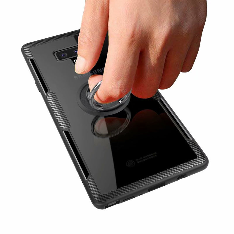 Bakeey Clear Ring Grip Kickstand Magnetic Adsorption Protective Case For Samsung Galaxy Note 9