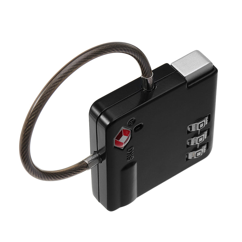KCASA LK-32 3 Digit TSA Approved Combination Lock Travel Security Luggage Door Lock