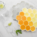 Jordan&Judy Ice Cube Tray Silicone Ice Mold 19-Ice Trays for Whiskey Cocktail DIY Chocolate Jelly Food Maker Gift Stackable Flexible