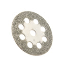 10pcs 22mm Diamond Coated Saw Blade 9 Holes Cutting Discs with 2pcs Mandrel for Dremel