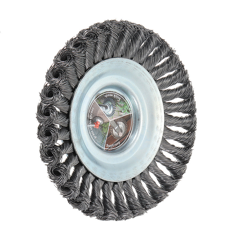6 Inch Weed Brush Steel Wire Wheel Grout For Brushes Cutter Replacement Weed Eater Trimmer Head