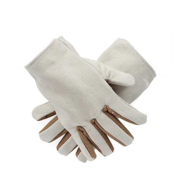 Climbing Non-slip Work Gloves Wear Resistant High Quality Canvas + Fur Thicken Gloves