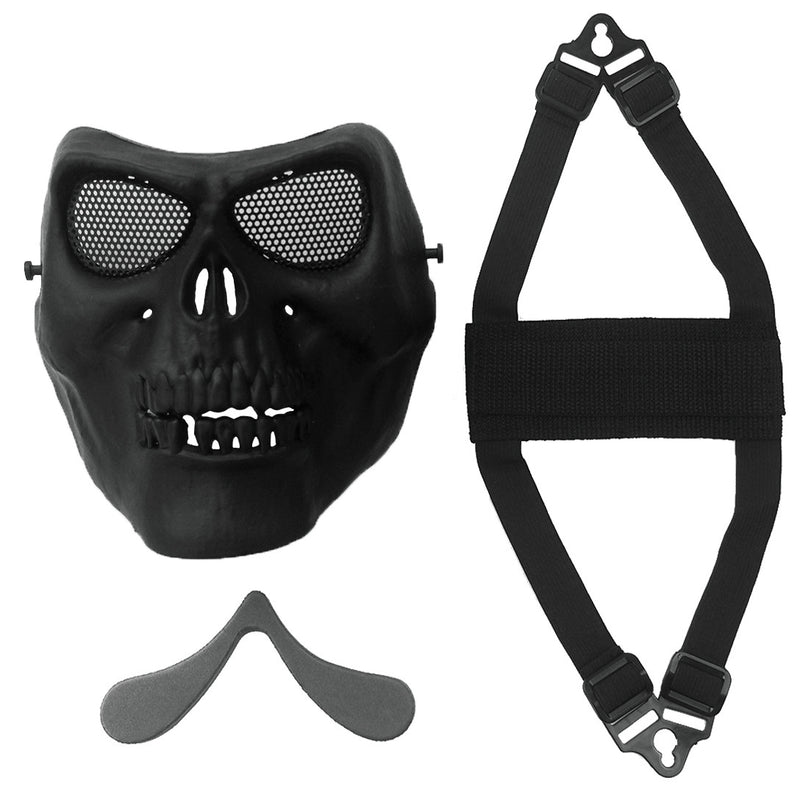 Outdooors CS Face Mask Masque Skull Style Airsoft War Game Guard Protection