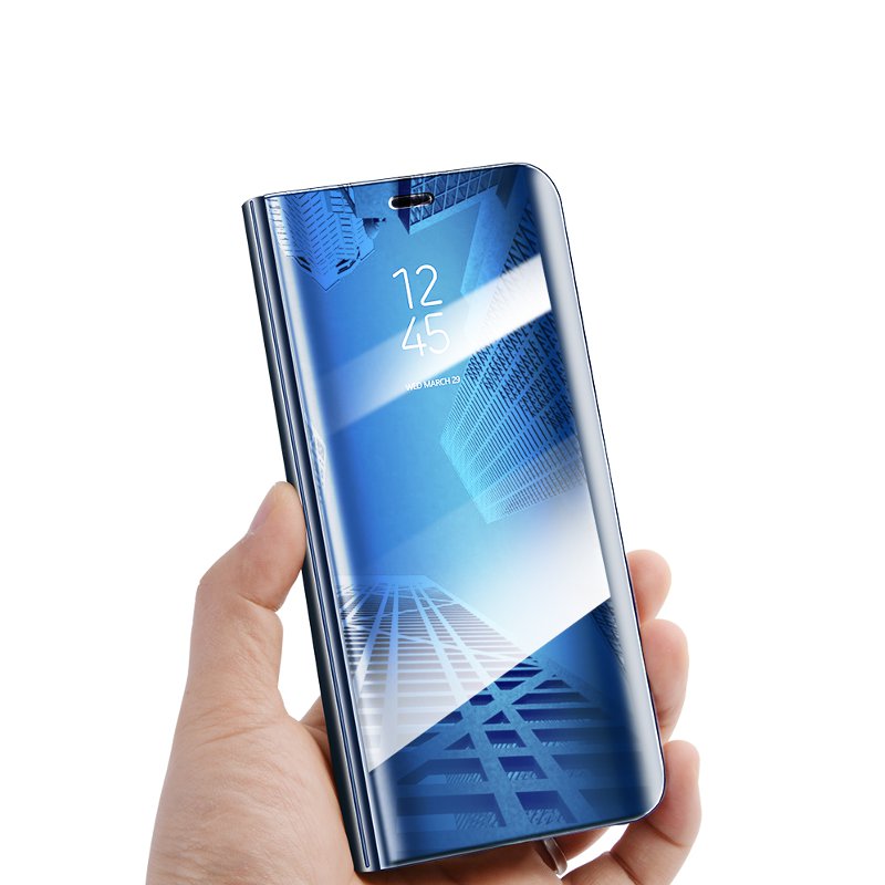 Bakeey Smart Sleep Mirror Window View Bracket Protective Case For Samsung Galaxy A70 2019