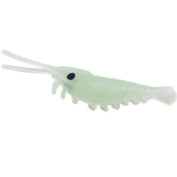 ZANLURE 50 Pcs Soft Rubber Bait 3cm Artificial Fishing Lure Luminous Hrimp Bait