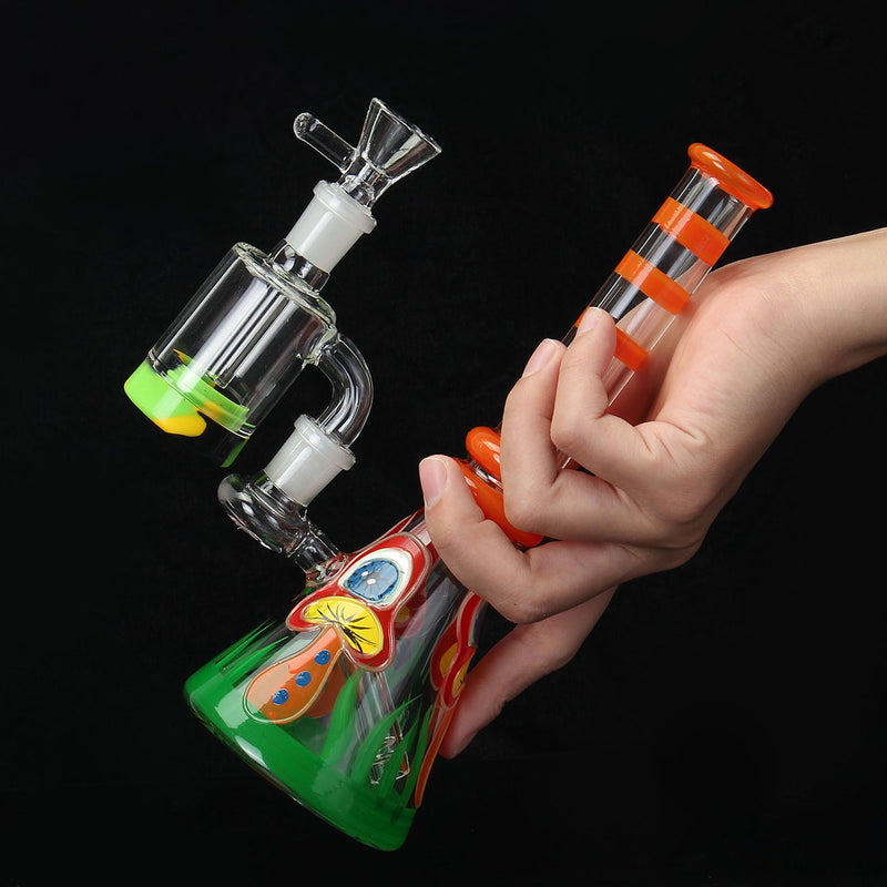 3 in 1 Glass Glass Joint Pipes Glass Adapter Durable