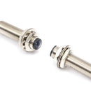 1Pair PNP M12 Laser Through Beam Photoelectric Sensor 200mA Cable Length 1.8m