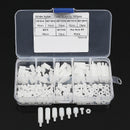 Suleve M3NH11 M3 Nylon Screw Black White Hex Screw Nut PCB Standoff Assortment Kit 180Pcs