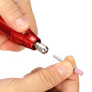 Mini Wireless Electric Engraving Pen Portable Nail Polisher Grinder Drill Machine with 5 Grinding Heads