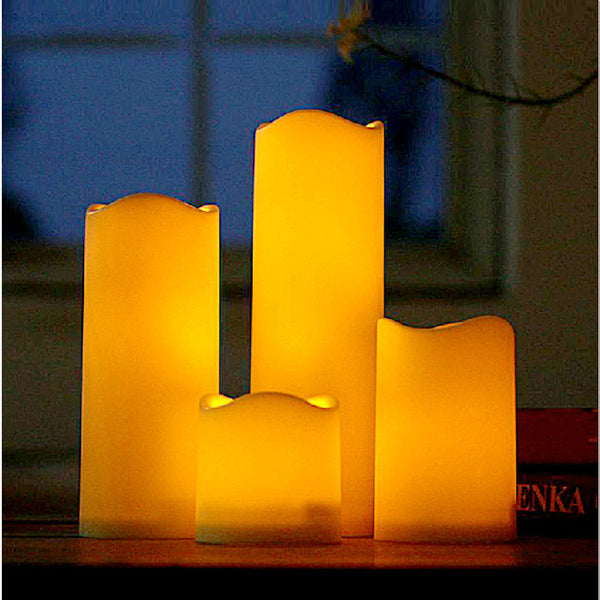 Mrosaa Flameless LED Tealight Candle Night Lamp Glim for Wedding Birthday Party Christmas Home Decor Candle Battery Operated