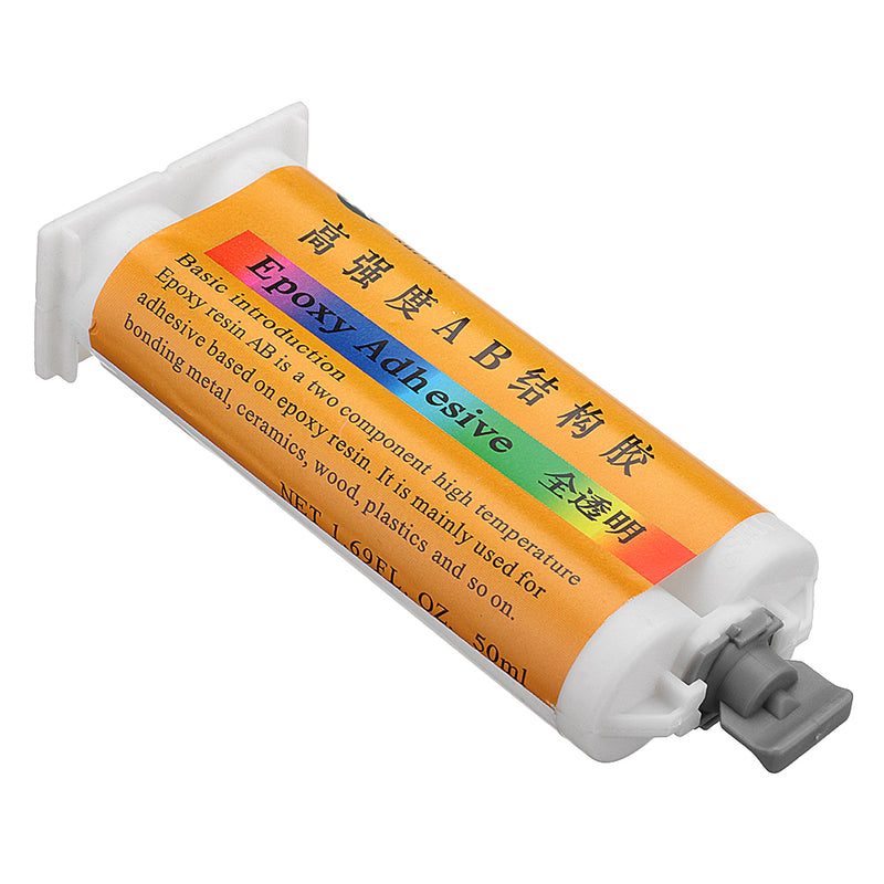 50ml Clear Epoxy Resin AB Adhesive Ceramic Wood Mable Glass Bonding Fast Drying High Strength Glue