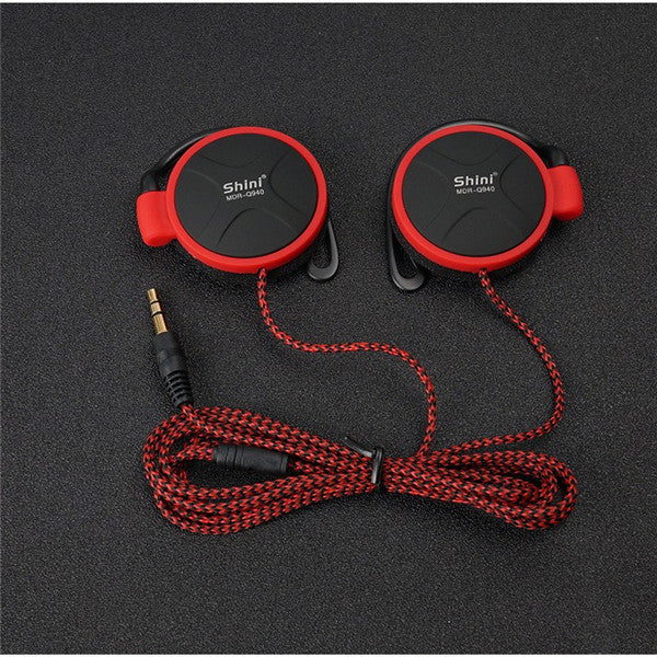 Shini Q940 3.5mm Hanging Ear Heavy Bass Stereo Earphone Headphone for Iphone Samsung Xiaomi