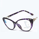 Tortoiseshell Purple Reading Glasses Far And Near Dual Purpose Fshion Anti Blue Light Resin Presbyopic Glasses Progressive Multi Focus Intelligent  Presbyopic Glasses