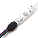 Battery Powered 1M 2M 5050 Non-waterproof RGB LED Strip Light with Mini Controller DC4.5V