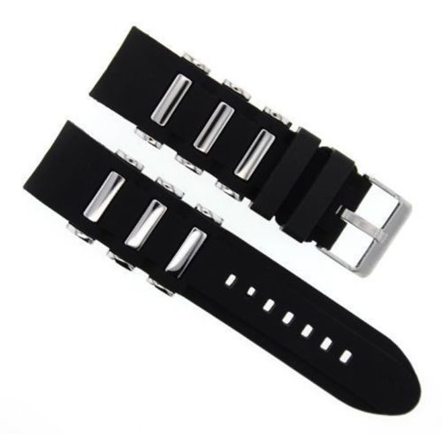 Silicone Rubber Diver Watch Band Strap For Invicta Excursion 18202 Black