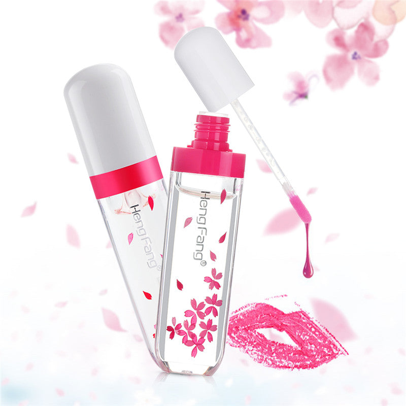 Cherry Blossom Red Temperature Changing Color Moisturizing Lip Gloss