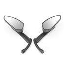 Motorcycle Rear View Side Mirror Black Blade 8mm 10mm For Harley Touring Cruiser