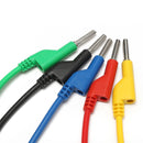 DANIU 5Pcs 5 Colors Silicone Banana to Banana Plugs Test Probe Leads Cable