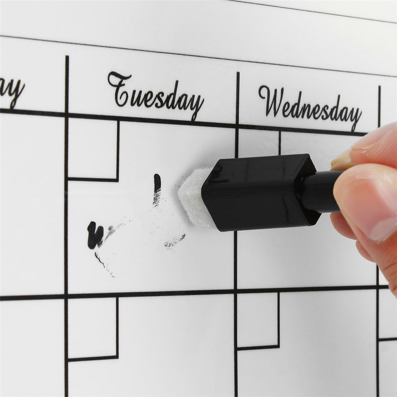 30x42cm Magnetic Dry Erase White Board Planner Whiteboard Calendar Message Board For Refrigerator