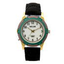 MILIER 8261 Fashion Simple Men Women Leather Strap Wrist Quartz Watch