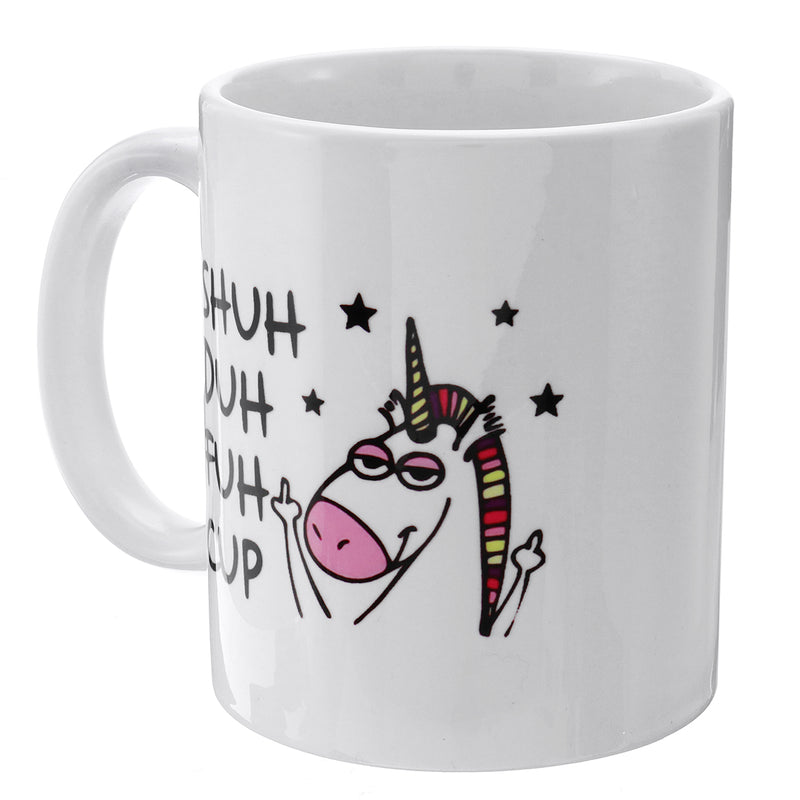 Shuh Duh Fuh Cup Funny Unicorn Mug Gift Coffee Mugs for Coworkers Office Present