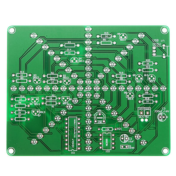 EQKIT DIY LED Lamp Kit LED Flash Set Electronic Production Kit