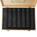 20/100PCS Rugged Wooden Coins Display Case Capsule Holder Storage Coin Collection Box
