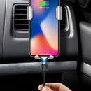 KUULAA 3A LED Magnetic Nylon Quick Charge Type-C Data Cable for Samsung S10+ HUAWEI Mate20 Xiaomi Mi8 Redmi Note8