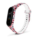 Colorful Pattern Watch Band Watch Strap Replacement for Xiaomi Miband 4 Miband 3