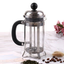 350ML Glass Blunt French Press Coffee Maker Machine Kettle Pot with Stainless Steel Coffee Plunger Hollow Espresso Maker Coffee Pot