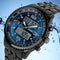 SKMEI 1032 Dual Display Digital Watch High Quality Stainless Steel Men Luminous Alarm Sport Watch