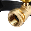 Camping Stove Converter Portable Gas Tank Adapter Gas Tank Connector With Tank Meter