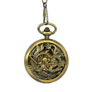 JIJIA JX024 Dragon And Phoenix with Beads Mechanical Watch Pocket Watch