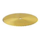 Drillpro 60/80x6x0.6mm 72T TI-coated Mini HSS Circular Saw Blade Rotary Cutter for Metal Woodworking