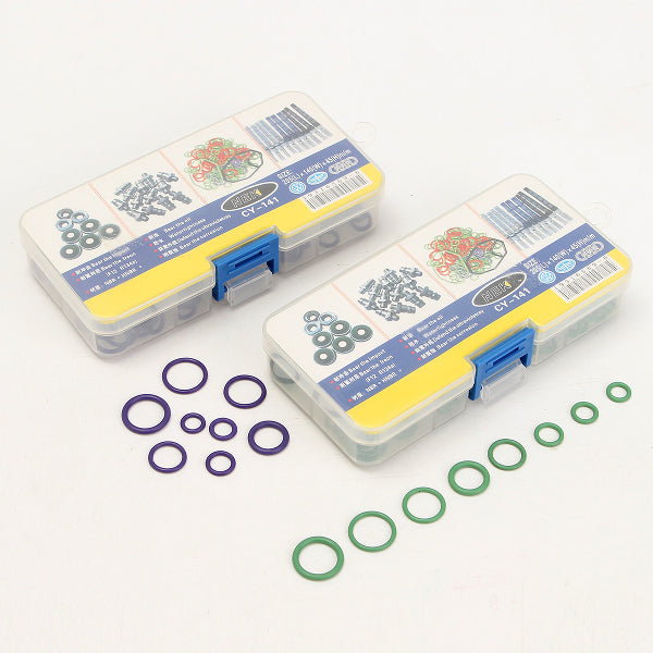 145Pcs A/C R134a System Air Conditioning O Ring Seals Washer Kit