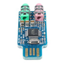 5Pcs Free Drive USB Sound Card Notebook Computer External Sound Card Module USB